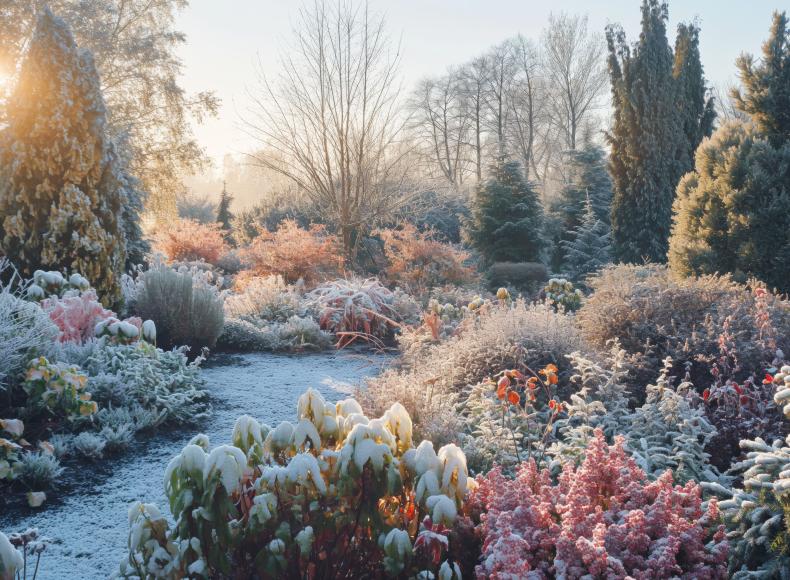 Wintergroene tuin